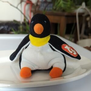 Ty Black and White Penguin Toy